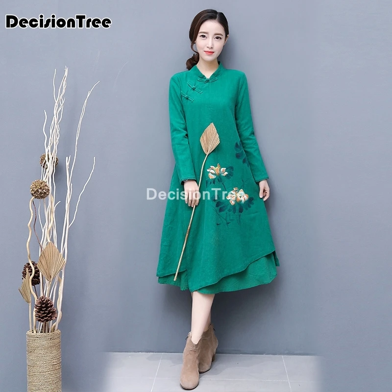 2021 женское платье cheongsam с цветочным принтом китайское qi pao свадебное невесты