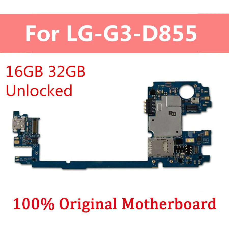 Для LG G3 D855 D852 D850 VS985 материнская плата оригинальная Заводская разблокированная