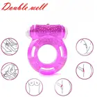 Водонепроницаемое эластичное кольцо для задержки вибрации, вибрирующее кольцо для члена, интенсивная стимуляция клитора, сексуальная игрушка для пар, вибратор с блокировкой эякуляции