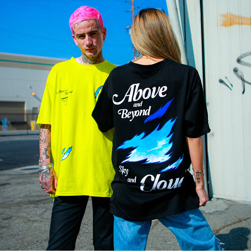 2020 летняя хипстерская Мужская футболка в стиле хип хоп с принтом облака