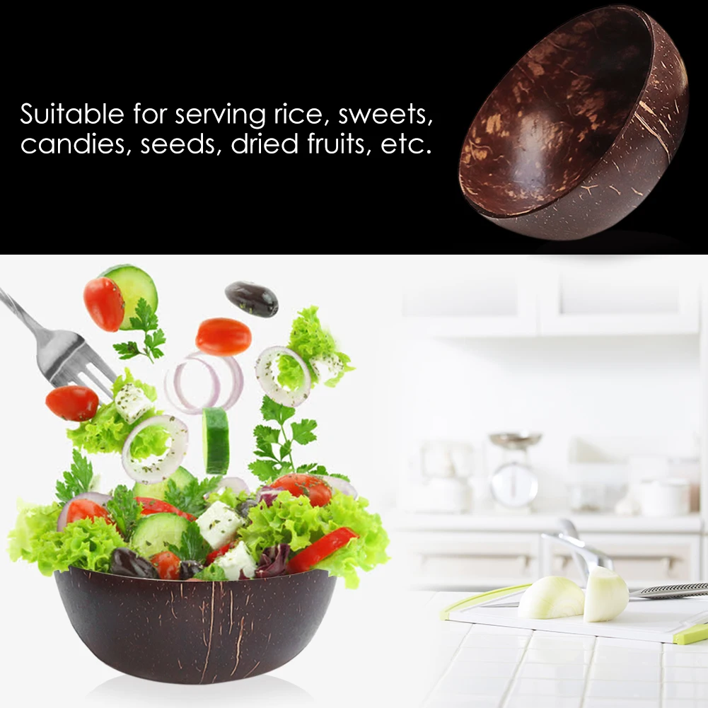 Миска для сушеных фруктов устойчивая к поломкам Кокосовая Скорлупа домашний