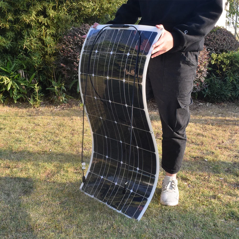 Beli Panel Surya 12V 300W Kit Sistem Energi Rumah Pengisi Daya Baterai Surya Fotovoltaik Untuk Mobil RV Perahu Karavan Atap Kemah PV