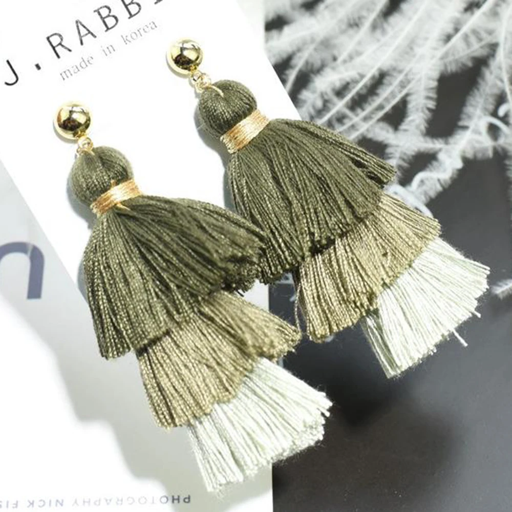 3 слоя длинные шелковые кисточки для одежды сумка Аксессуары поли хлопок