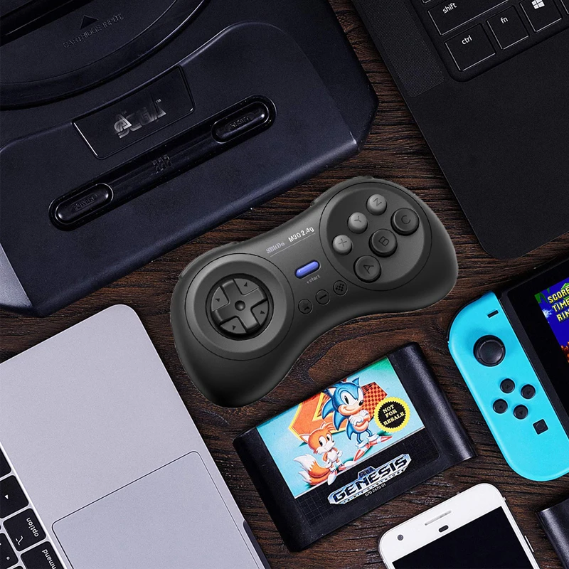 8BitDo M30 беспроводной 2,4G Bluetooth геймпад контроллер для sega Genesis Мега Тип укрепления для nintendo переключатель ПК MAC паровые игры