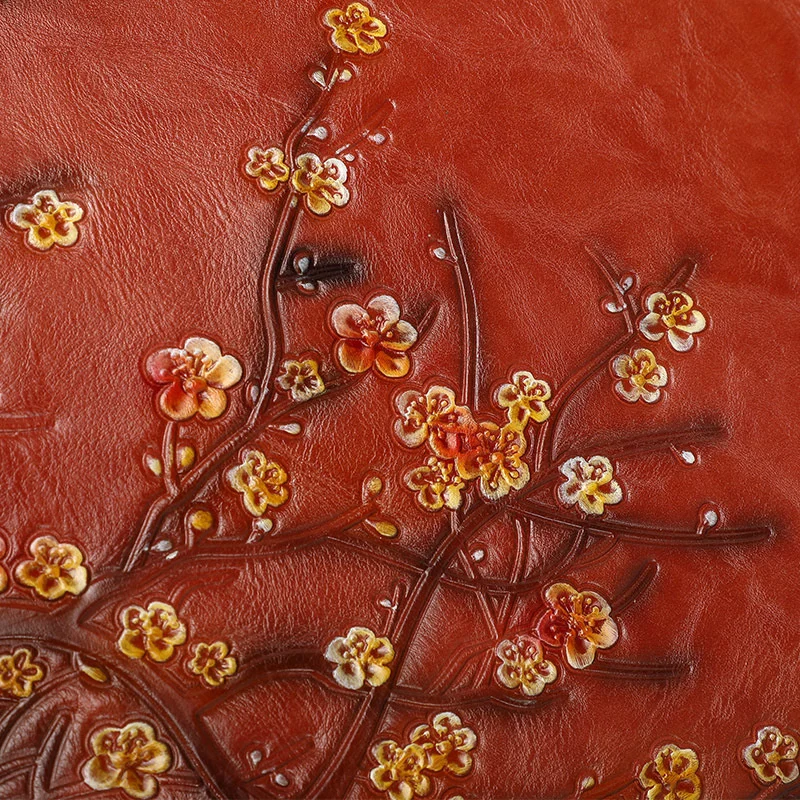 motaora vintage embossed women shoulder bag leather top handle bags ladies large capacity messenger bags floral female tote bag free global shipping