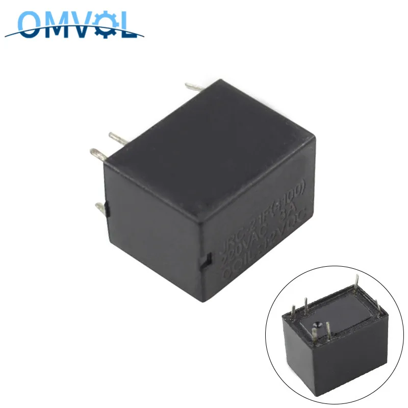 5 шт. миниатюрное реле PCB 6 контактов Мини реле DC 3 в 5 в 9 в 12 В 24 В JRC-21F 4100 реле