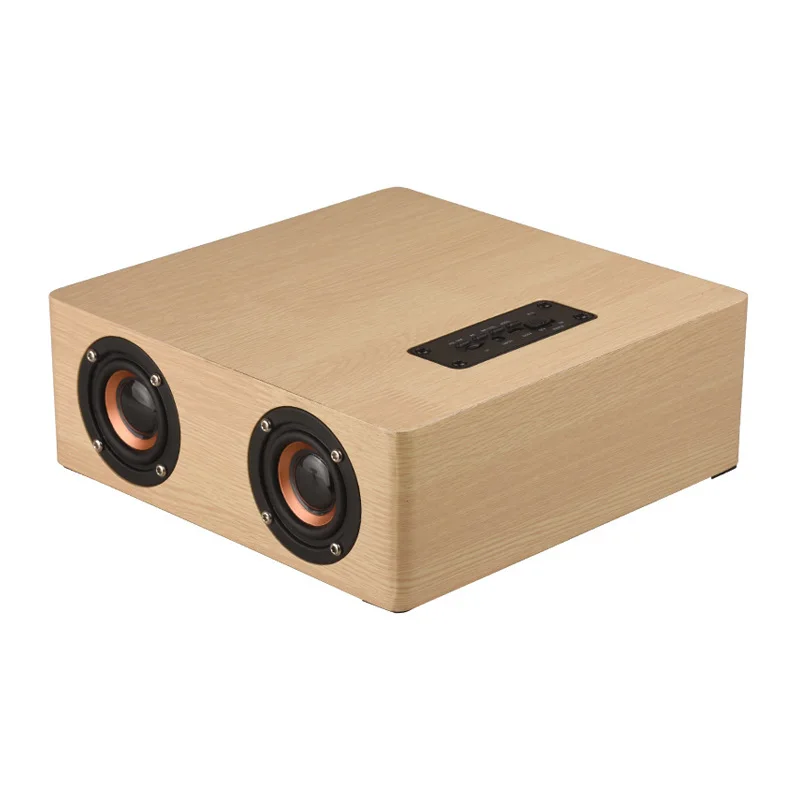 Домашний офис Настольный Деревянный беспроводной Hi-Fi стерео сабвуфер Bluetooth громкий динамик fm-радио музыкальный аудио плеер динамик
