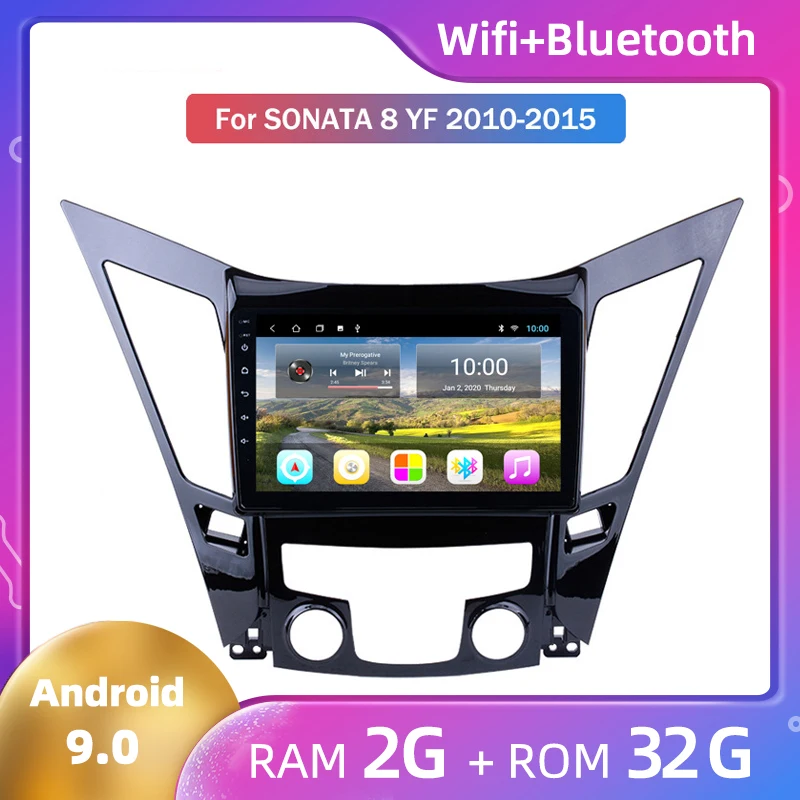 Автомобильное радио GPS навигатор для Hyundai Sonata 8 YF 2010 2011 2012 2013 2014 2015 Android 9