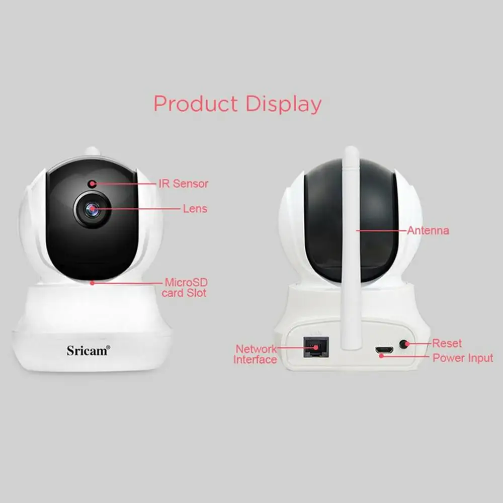 Sricam SP020 HD 1080P WiFi IP комнатная камера безопасности IR-CUT Suvillance Беспроводная камера для домашнего видеонаблюдения CCTV детский монитор