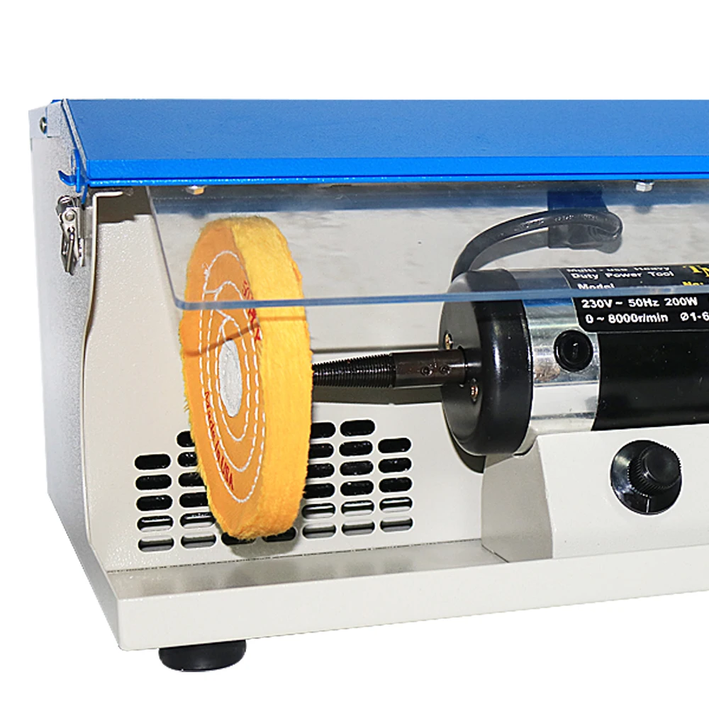 

110V/220V Polishing Machine With Dust Collector Mini Polishing Grinding Motor Bench Grinder Polisher Jewelry Polisher Machine