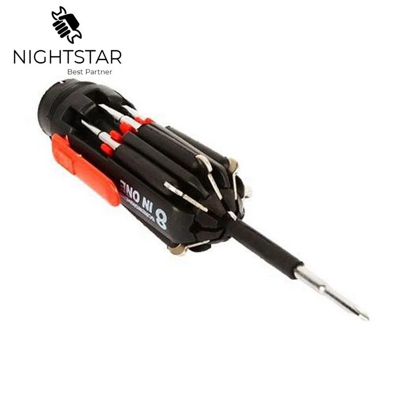 8 в 1 отвертка мастера Инструменты для ремонта оборудования набор с светодиодный
