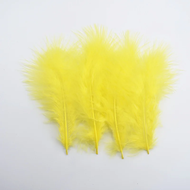 Yellow 20 шт/партия Перья Марабу индейки перо Белый фазан перья для ремесла перья для изготовления ювелирных изделий Свадебные Перья плащи - Цвет: Yellow