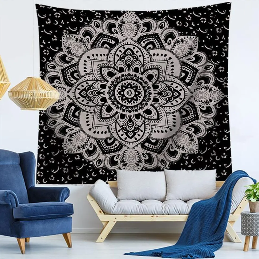 

Wall Hanging Tapestry For Wall DecorThrow Yoga Mat for Home Bedroom Decoration Free shipping Bohemia Mandala Floral Carpet