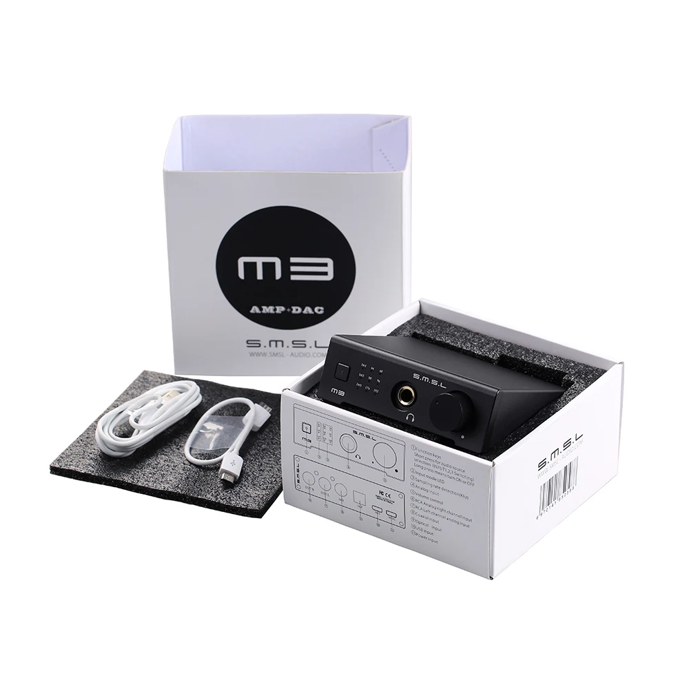 Портативный USB усилитель SMSL M3 ЦАП многофункциональный оптический коаксиальный