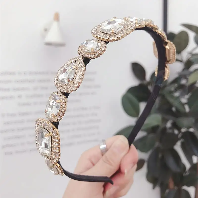 

Crystal Vintage Colorful Rhinestone Jewelry Hairband Fashion Headband Hair Bands Hoop Unique For Wom