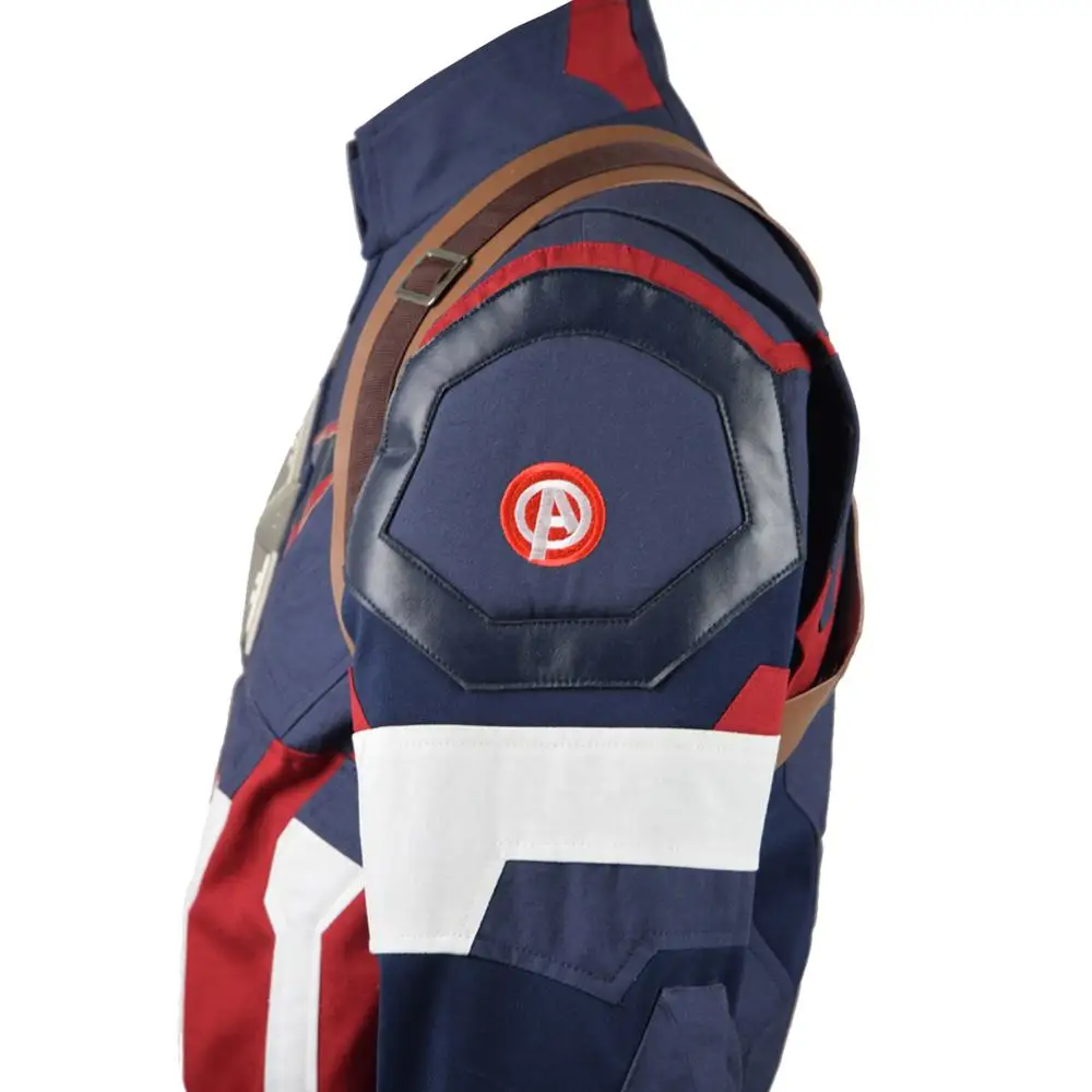 

CosDaddy Steve Rogers Captain Cosplay Costume Men's Battle Suit Superhero Costume