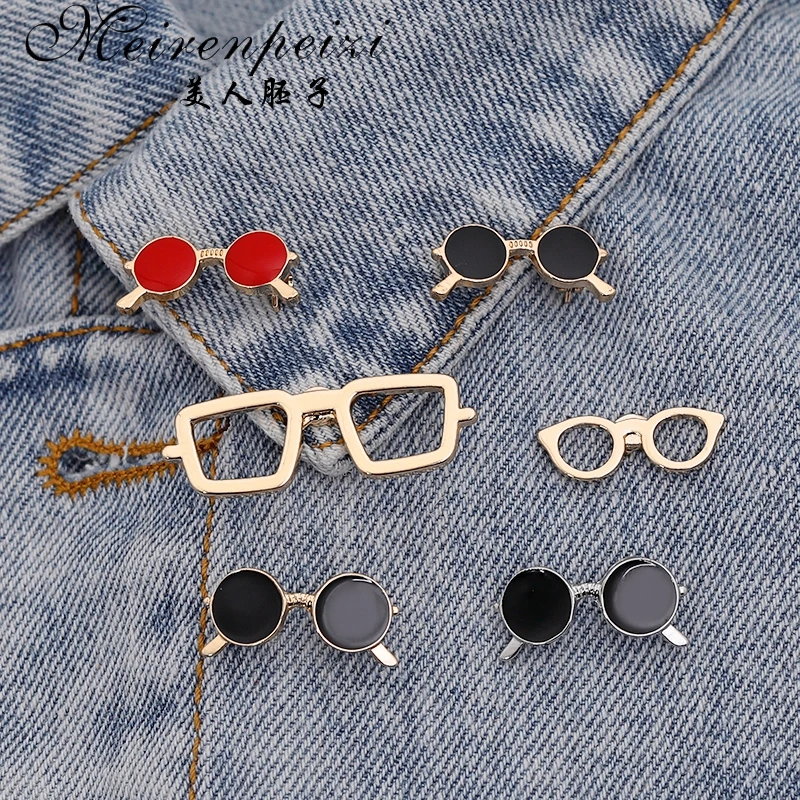 Винтажная Мужская Черная брошь для очков солнцезащитных новинка аксессуары