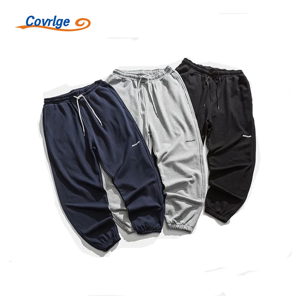 

Covrlge Men Pants Autumn Simple Solid Color Small Letter Printing Casual Trousers Loose Handsome Boys' Footwear Pants MKX109