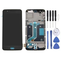 lcd touch screen digitizer assembly with frame assembly with tape for oneplus5 mobile phone replacement parts 15