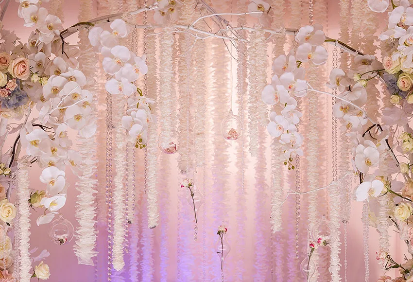 

Dropping flowers wall photo background vinyl fotografia wedding photography backdrops for photo studio props photophone lv-1009