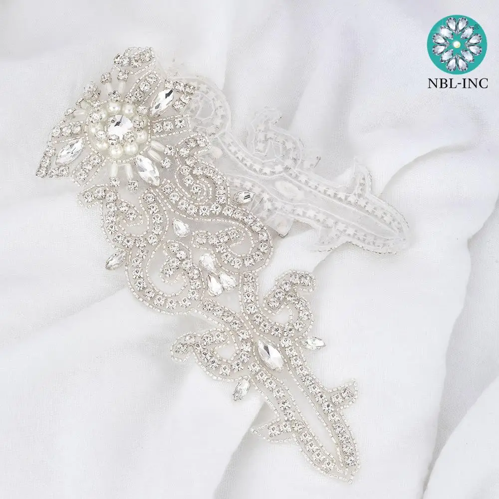 (1 шт.) Свадебные бисером серебряные Кристальные Стразы для аппликации аппликация