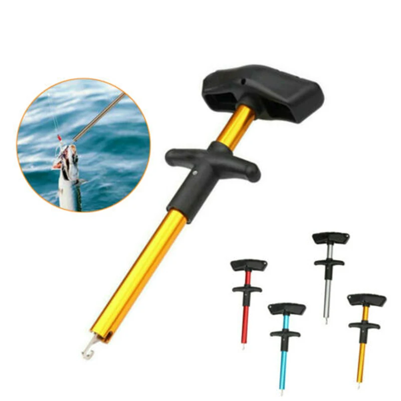 

1pcs aluminum alloy hook remover portable T-shaped hook remover outdoor fishing accessories