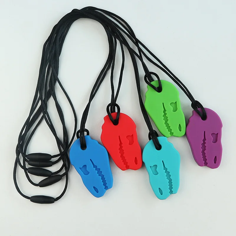 5 шт. детские силиконовые прорезыватель пищевого качества жевательное ожерелье