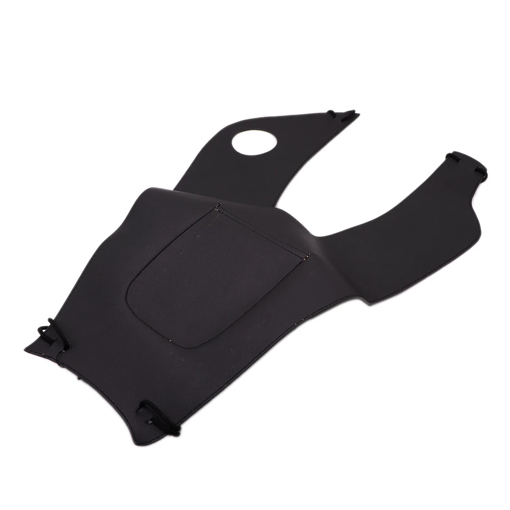 Черная мотоциклетная крышка ZORBYZ из искусственной кожи с правой крышкой и панелью