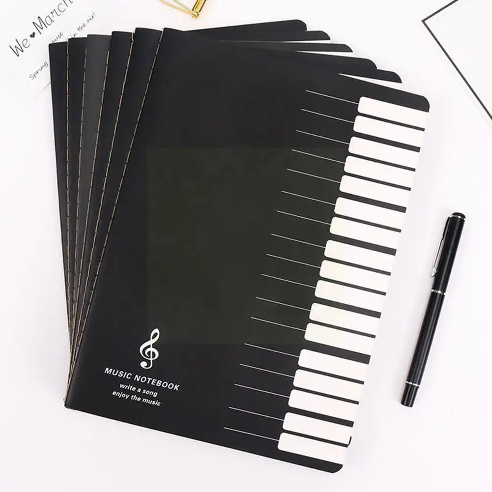 

18 Sheets Music Notes Stave Writing Drawing Record School Tool Supplies Book Note Musician Class Paper Notebook Office K9V5