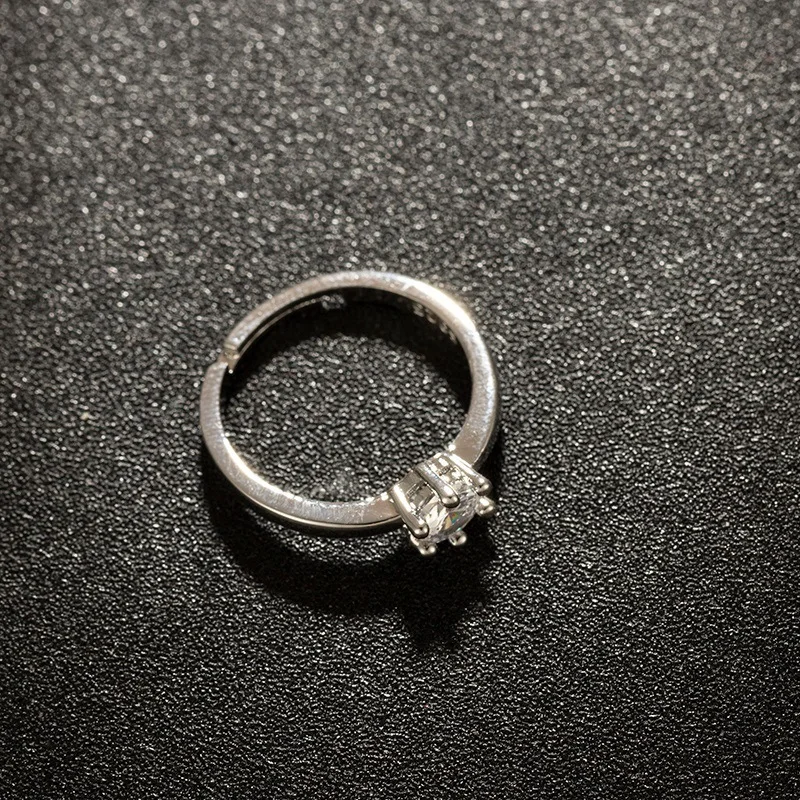 Descuento anillo de diamante pequeño laboratorio femenino lujo Plata Ley auténtica compromiso anillos bod | Украшения и