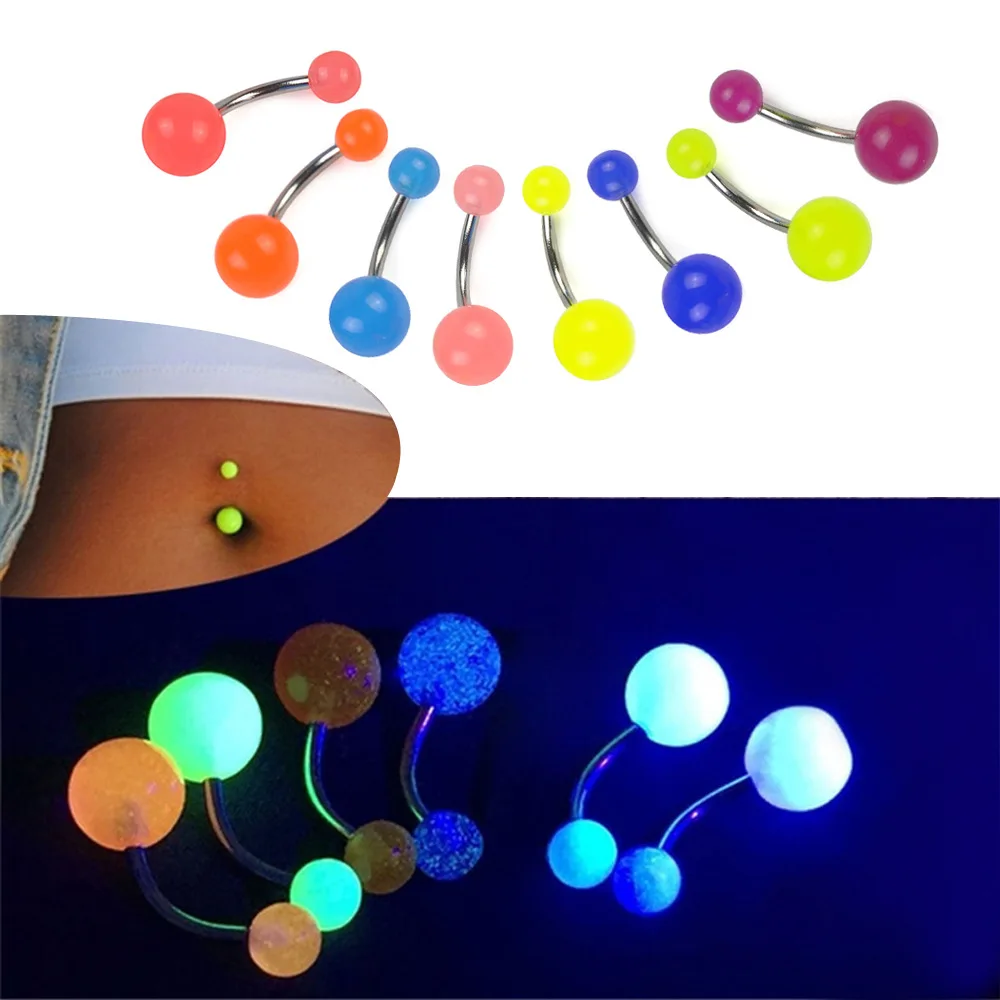 5/10/20 шт ночного неба пупка кольца серьга гвоздик для пирсинг кольцо Бар