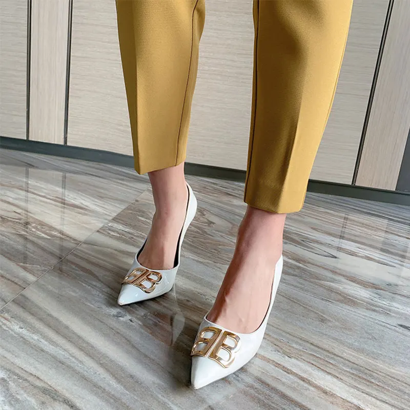 

2021 Spring Women Office Pants Harem Style High Waist Zipper Fly Ankle-Length Wear Business Interview Uniform Female Trousers