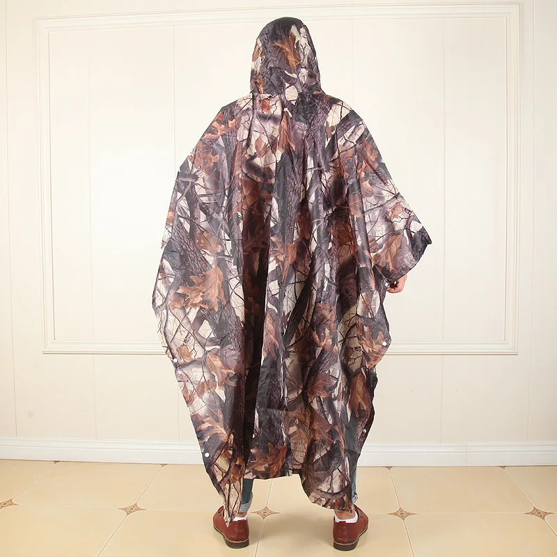 Военный дорожный Камуфляжный плащ пончо рюкзак дождевик три в одном