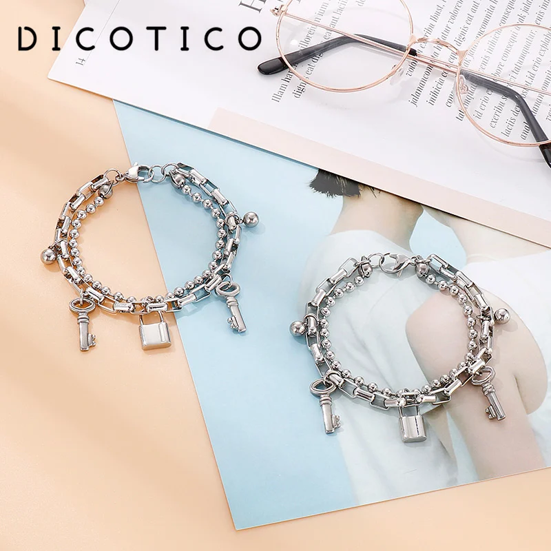 Женские браслеты с шармами Дубай золотистые и Серебристые из нержавеющей стали