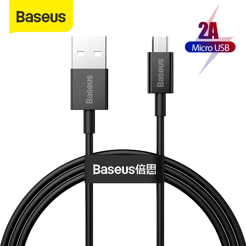 

Baseus 2A Micro USB Cable Charge Cable Microusb Data Cable for Xiaomi for Samsung Huaiwei Android Mobile Charging Cable 1m 2M