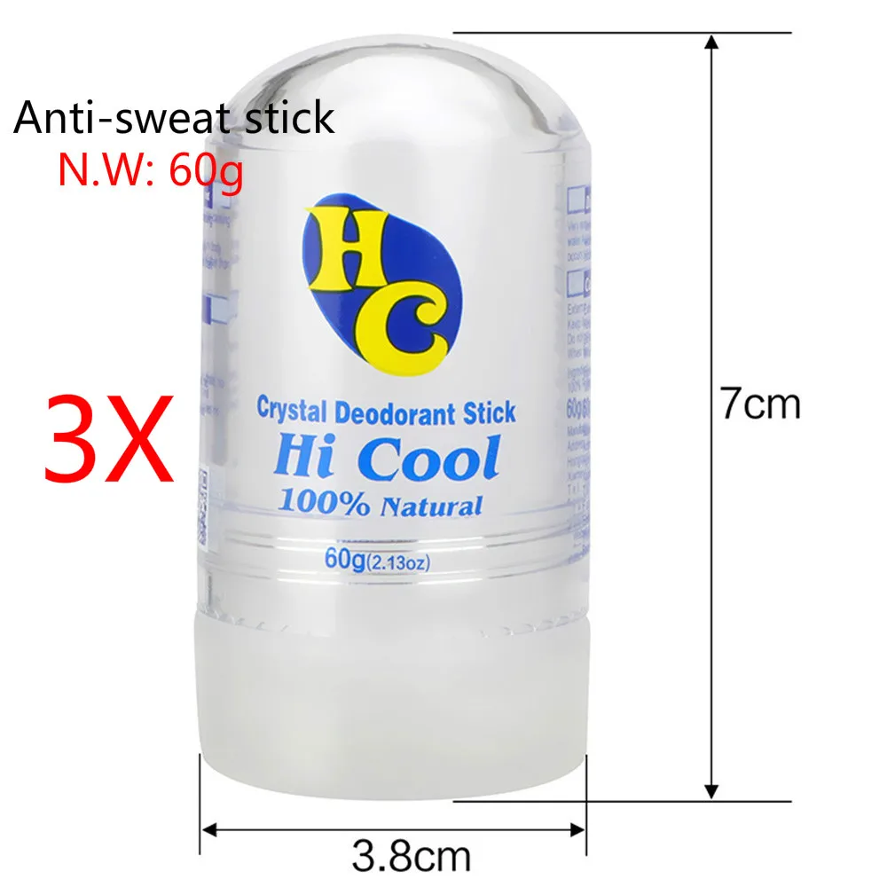 100% натуральный дезодорант, антиперспирант, 60 г, Hi Cool Clear Crystal, дезодорант, палочка для подмышек, антипот, крем, паста от AliExpress WW