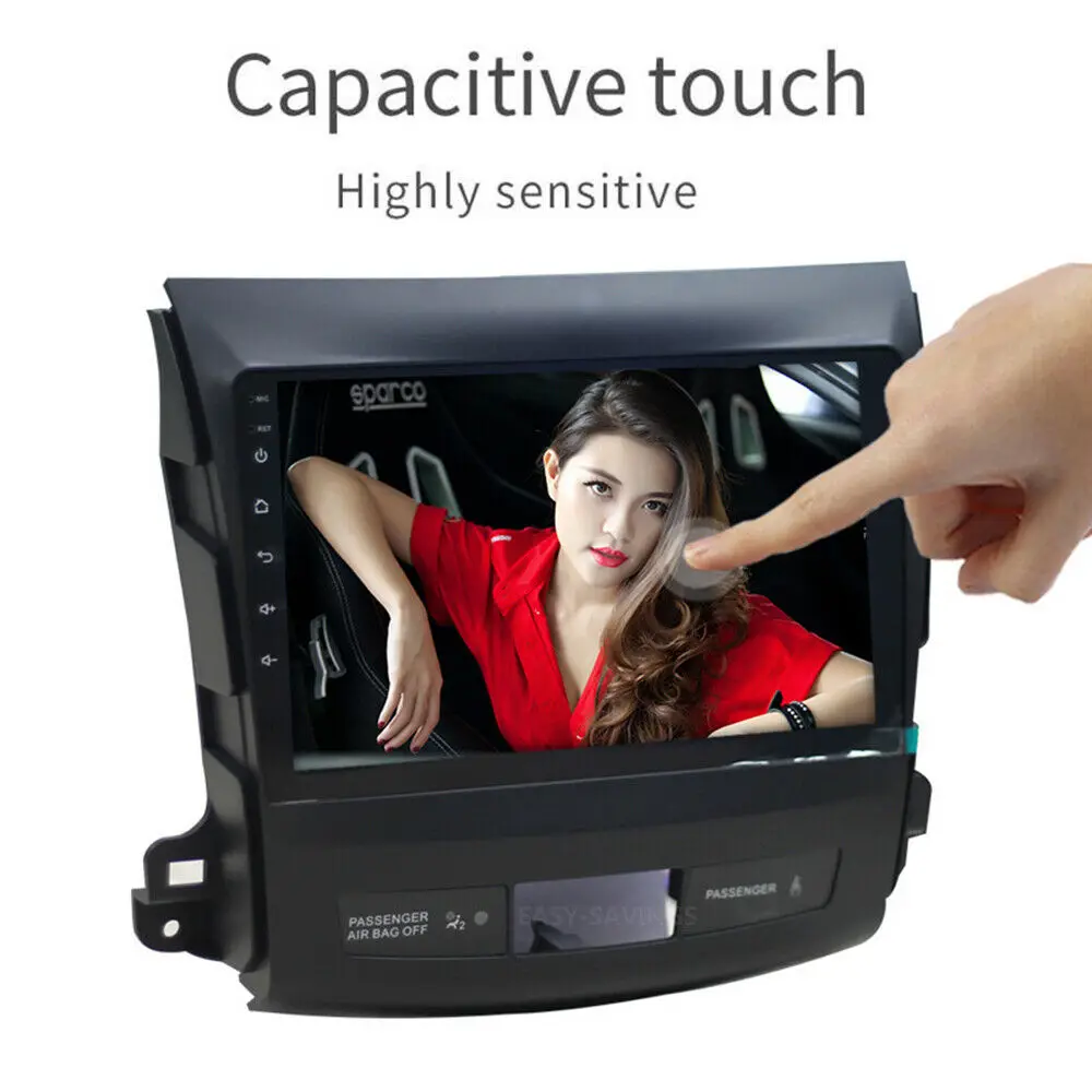 2din Android 10.1 Car Radio Multimedia Player Autoradio for Mitsubishi Outlander 2006-2008 2009 2010 2011 2012 Navigation GPS | Автомобили