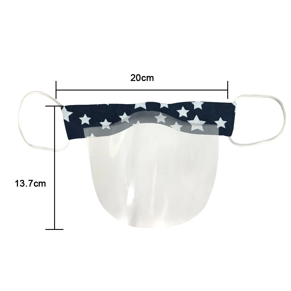 

Maschere Mini Shield Washable Reusable Comfortable Maschere Transparent PVc Visual Maschere Cap 210