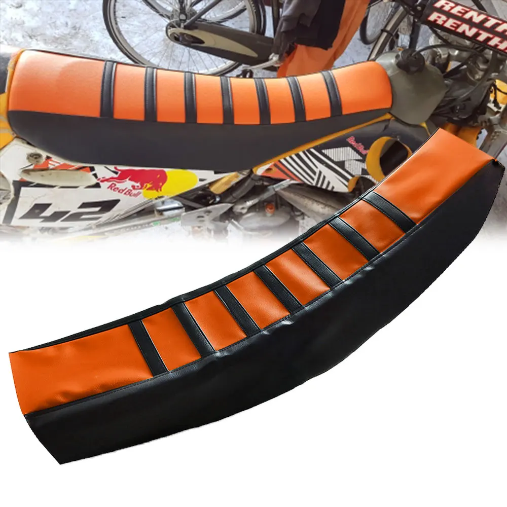 

For SX SXF EXC XCW XCFW EXCF 125 150 200 250 300 350 450 500 525 530 Motorcycle Striped Soft-Grip Soft Seat Cover Rubber