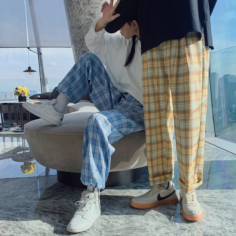 Разборные 2020 клетчатые брюки женские уличные свободные Дамские Брюки