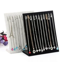 11 hooks l shape bracelet chain necklace jewelry display holder stand organizer jewelry necklace bracelet hangs show rack chains