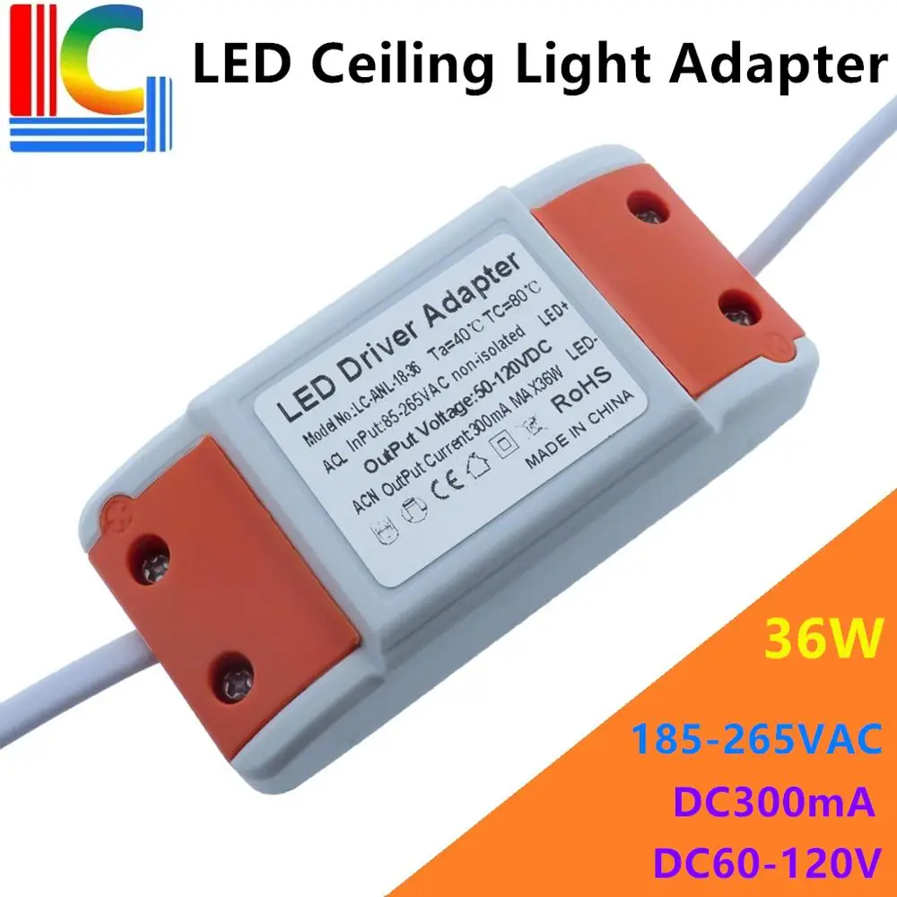 Светодиодный потолочный светильник 18 Вт 24 30 36 Вт|Трансформаторы систем