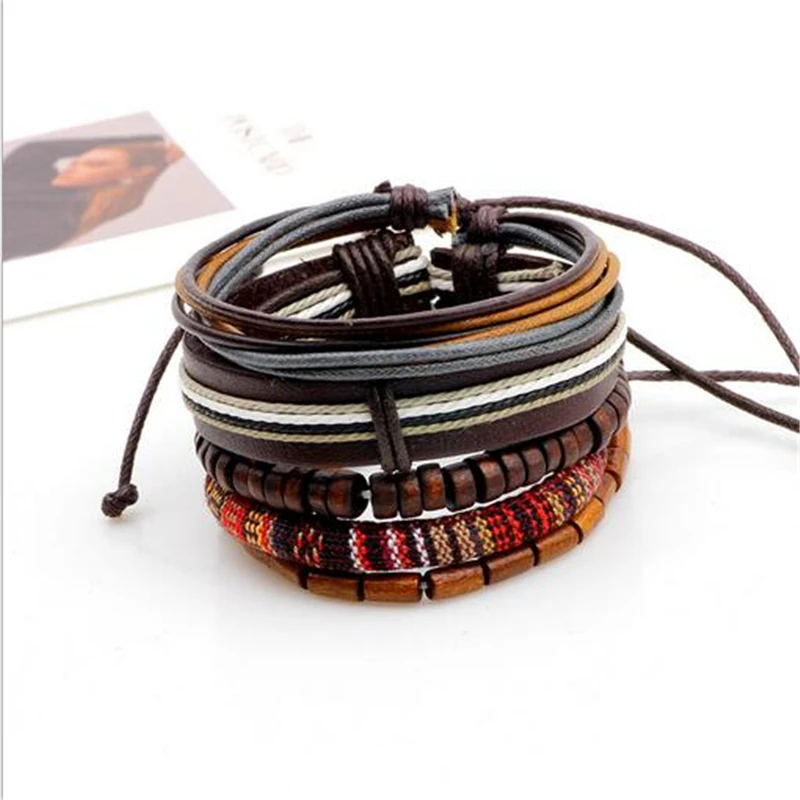 Женские сапоги в этническом стиле 5 шт./компл. деревянные бусины форме двойного