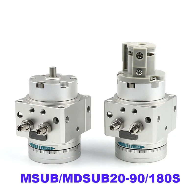 Вращающийся цилиндр MDSUB MDSUB20-180/90S MSUB20-90/180S 90 180 градусов поворотный привод для