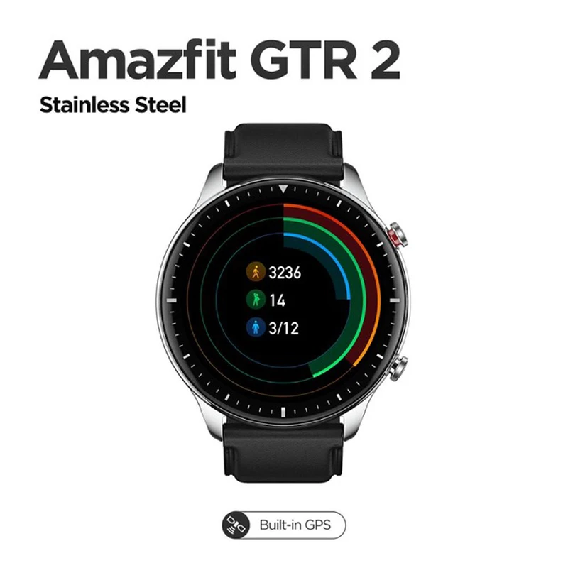 2021 Amazfit GTR 2 Smartwatch 14 дней Срок службы батареи 5ATM уверенно время Управление