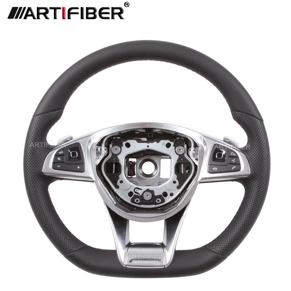 

100% натуральное углеродное волокно Рулевое колесо для Mercedes Benz C63 E63 GT63 S63 GLC63 G63 GLS63 GLE63 SL63 CLS63