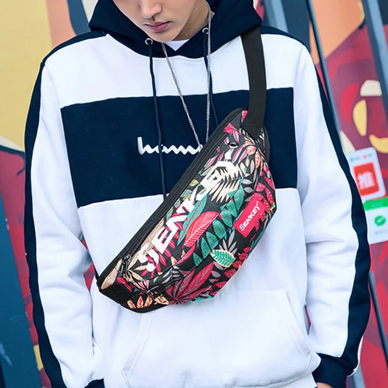 Поясная Сумка унисекс с граффити для женщин яркая забавная сумочка на бедра из