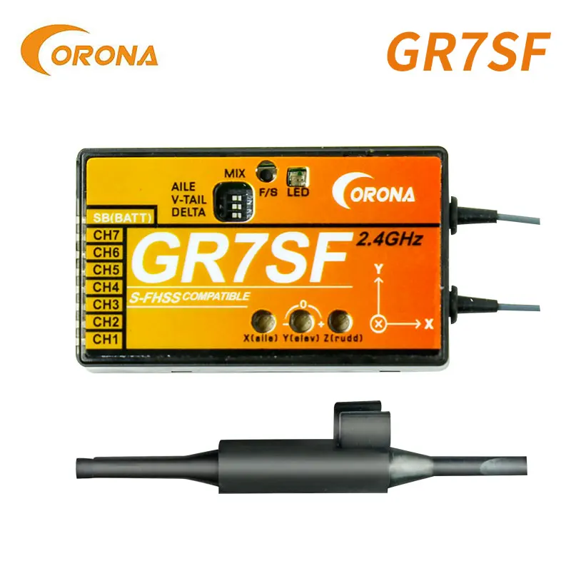 CORONA GR7SF 2 4 ГГц S FHSS ресивер совместим с FUTABA таких как T6J T8J T10T T14SG|Детали и аксессуары|