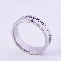 kpop stray kids alloy ring lover fan gift collection simple fashion style wanna one bigbang finger ring