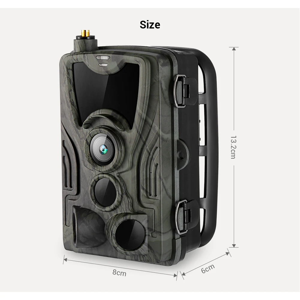 

HC-801G Hunting Camera 16MP Trail Camera SMS/MMS/SMTP IP66 Photo Traps 0.3s Trigger Time 940nm LEDs Wild Cameras 2G 3G 801M